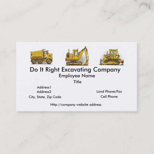 Highway Dump Truck Business Cards | Zazzle.com