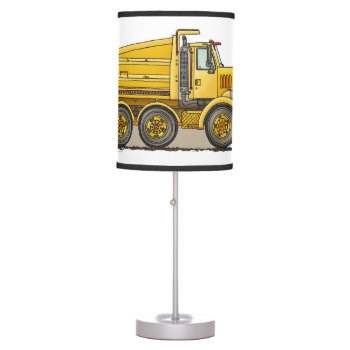 Highway Dump Truck Table Lamp by justconstruction at Zazzle