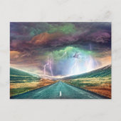 Highway Lightning Landscape Postcard (Front)