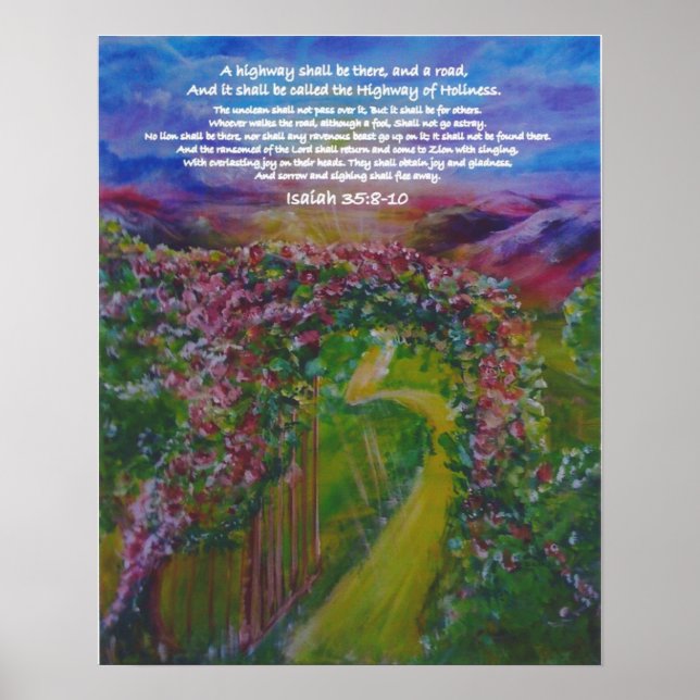 Highway of Holiness Prophetic Art by Andrea Riley Poster (Front)