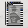 Highway Patrol Flag Blue Line Retirement Party   Invitation