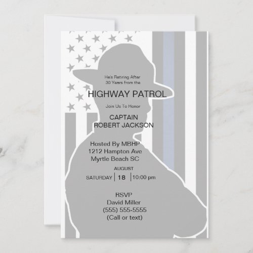 Highway Patrol State Trooper Retirement Party  