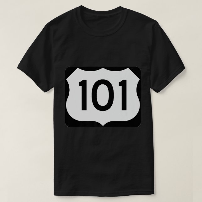 Highway Route 101 Shirt Road Trip Travel Biker T-S (Design Front)