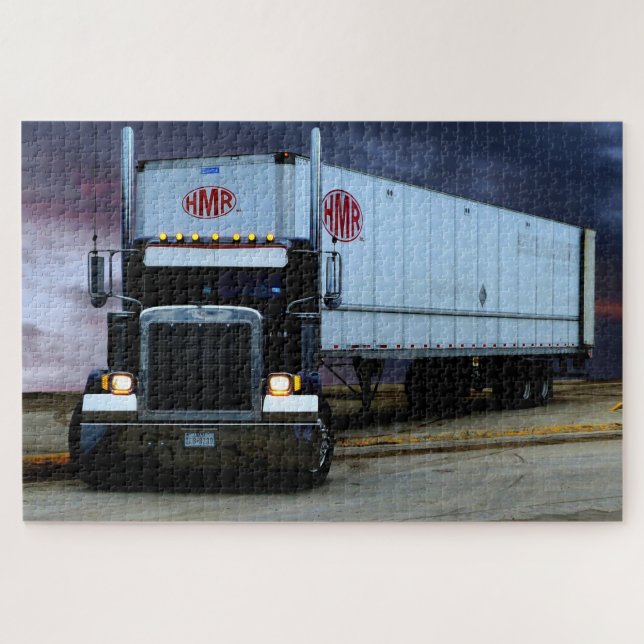 Highway Semi Truck Jigsaw Puzzle (Horizontal)