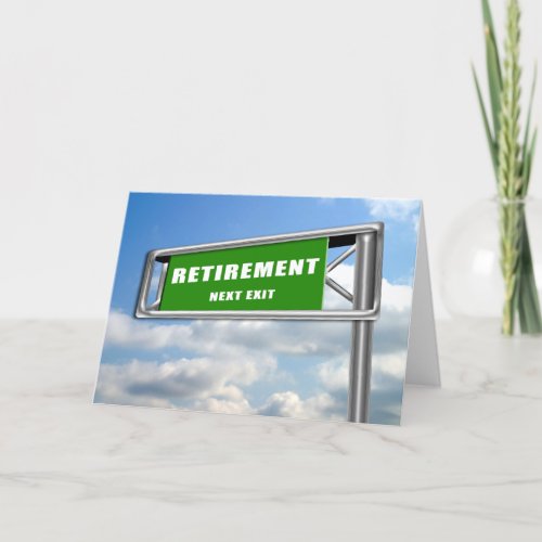 Highway Sign Retirement Card