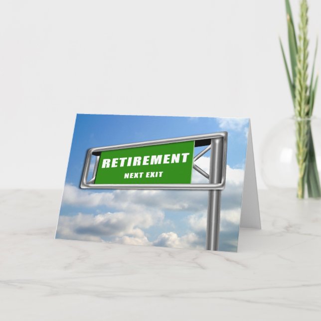 Highway Sign Retirement Card (Front)