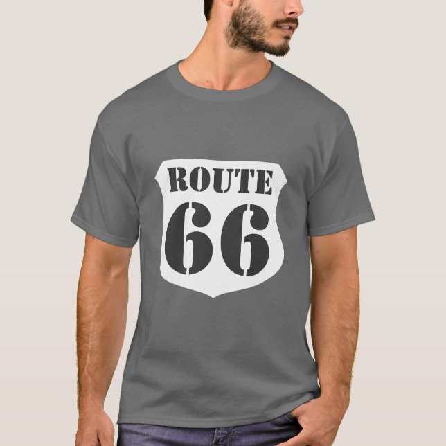 Highway sign t-shirt - Route 66 - Customizable (Front)