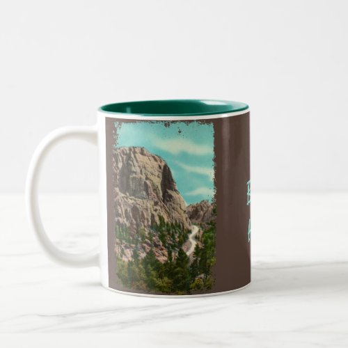 Highway to Mt Rushmore Coffee Mug