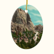 Highway to Mt. Rushmore Ornament