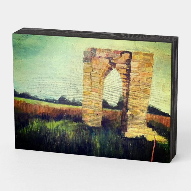 Highway to Rochester, MN Wooden Box Sign (Angled Horizontal)