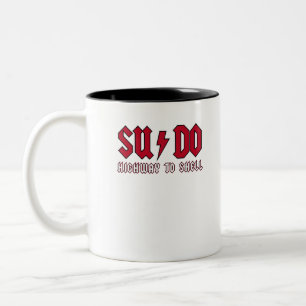 Highway to shell Two-Tone coffee mug