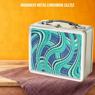 Highways metal lunch box