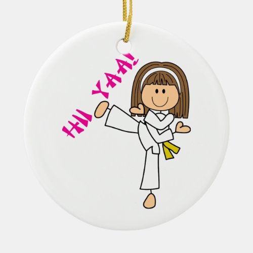 Hii Yaa Karate Ceramic Ornament