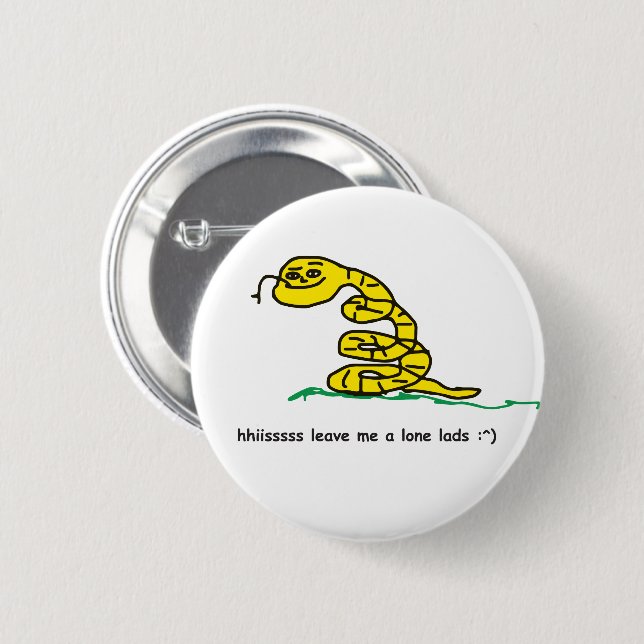 hiiis leave me a lone Gadsden flag parody meme Button (Front & Back)