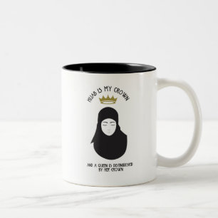 Hijab is my crown - BLACK Coffee Mug
