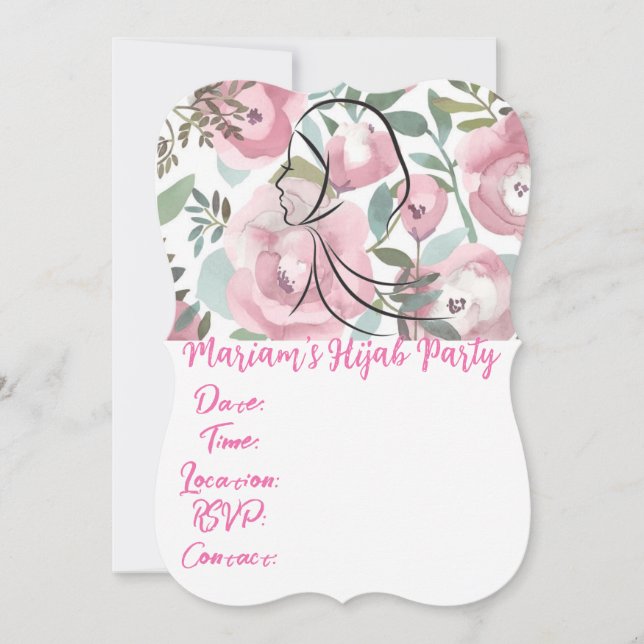 Hijab Party  Invitation (Front)