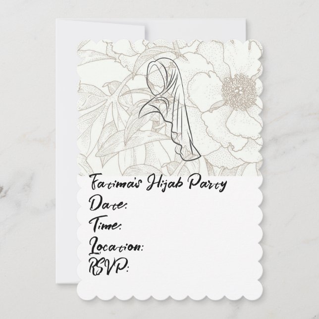 Hijab Party Invitation (Front)
