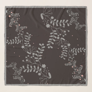 Hijab Square Scarves Scarf garden flower black