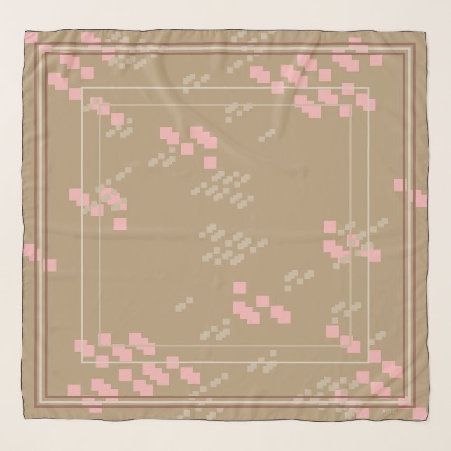 Hijab Square Scarves Scarf mesquare brown (Front)