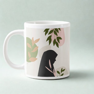 Hijabi Girl Monogram Mug – Personalized Muslim