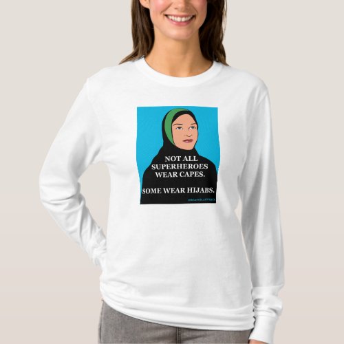 Hijabi Superhero tshirt T_Shirt
