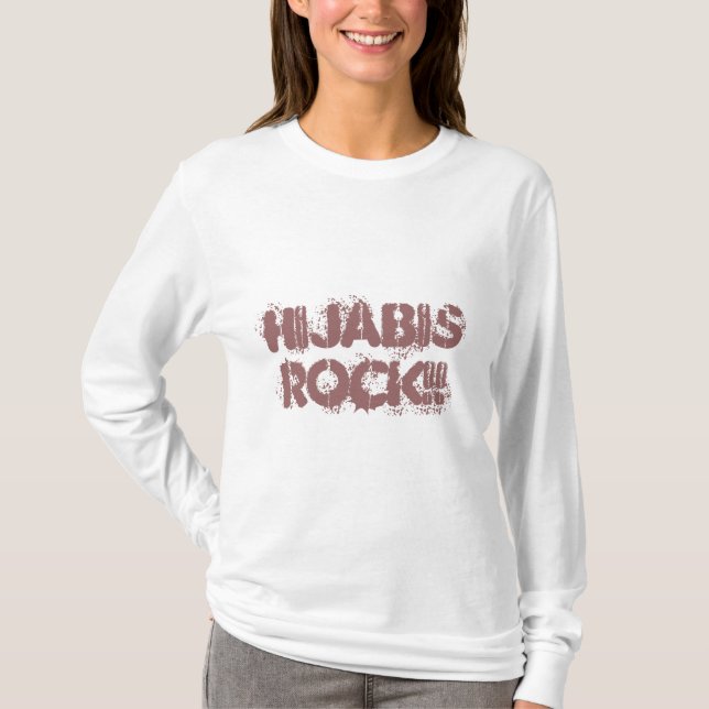 Hijabis rock!! T-Shirt (Front)