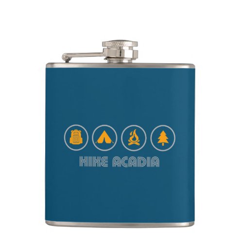 Hike Acadia Maine Flask