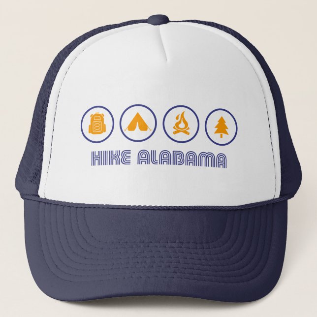 Hike Alabama Trucker Hat (Front)