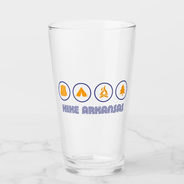 Hike Arkansas Glass (Front)