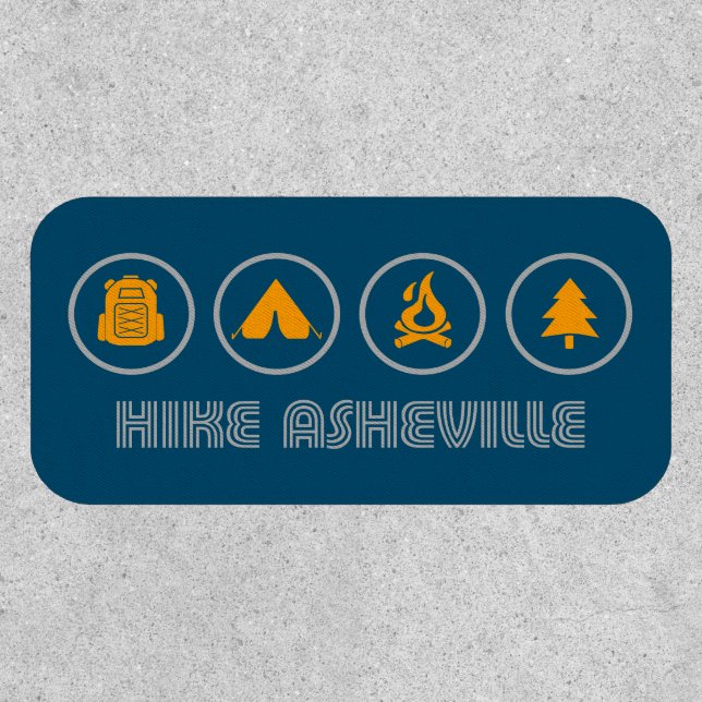 Hike Asheville North Carolina Patch (Front)