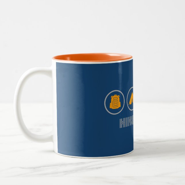 Hike Banff National Park Two-Tone Coffee Mug (Left)