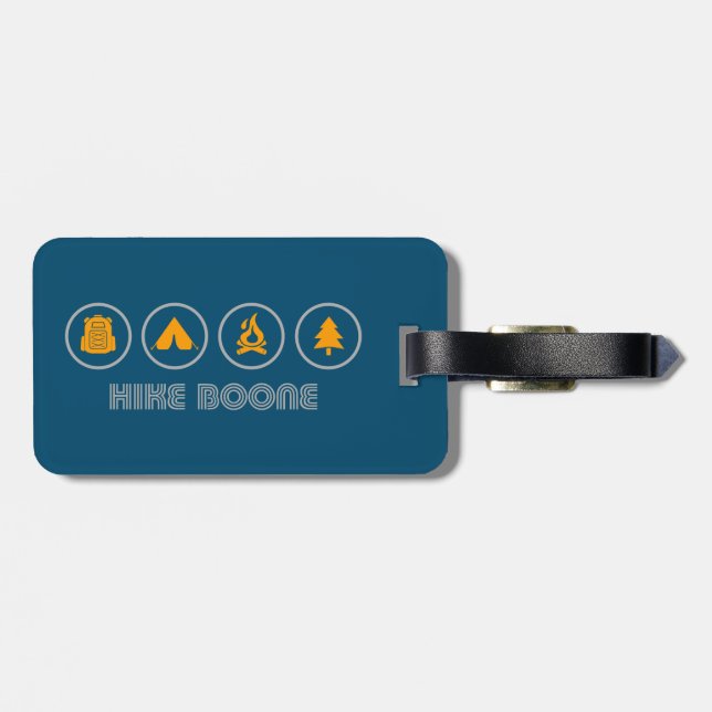 Hike Boone North Carolina Luggage Tag (Back Horizontal)