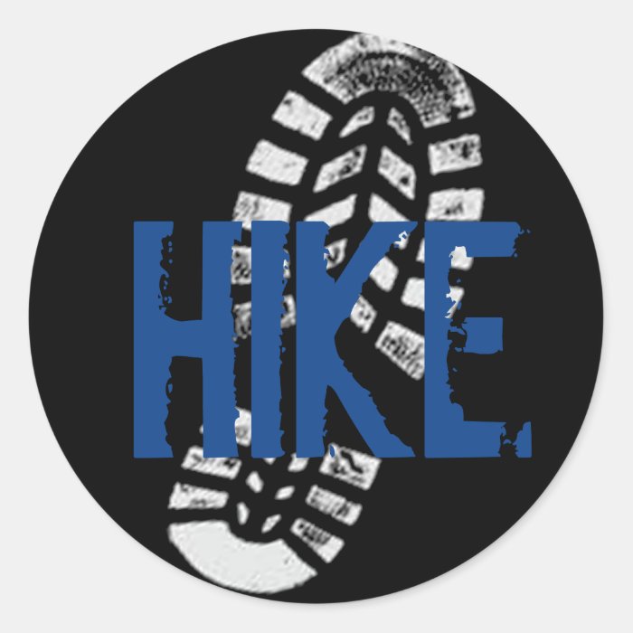 Hike Bootprint Stickers