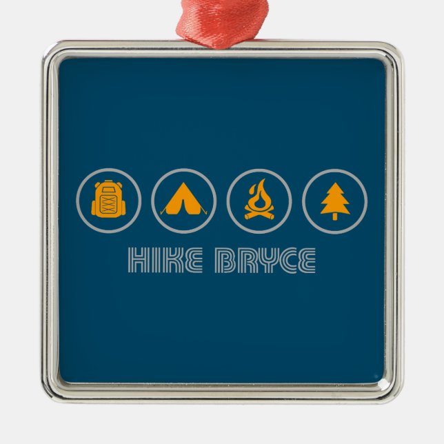 Hike Bryce Canyon National Park Metal Ornament (Front)