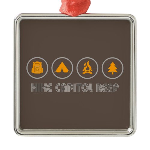 Hike Capitol Reef National Park Metal Ornament