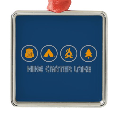 Hike Crater Lake National Park Metal Ornament
