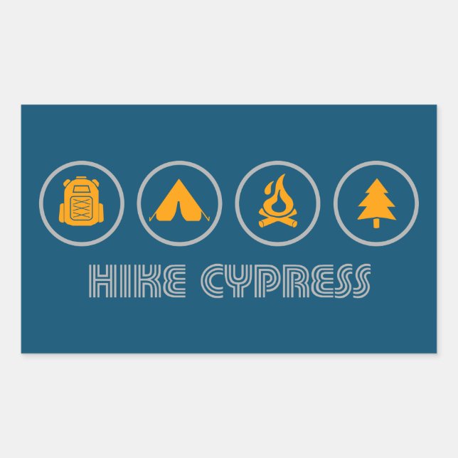 Hike Cypress Provincial Park Rectangular Sticker (Front)