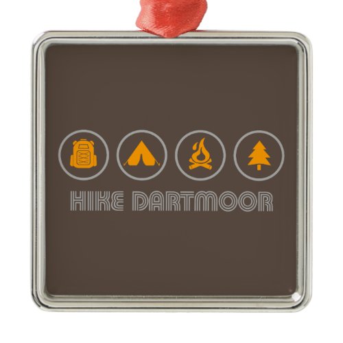 Hike Dartmoor National Park Metal Ornament