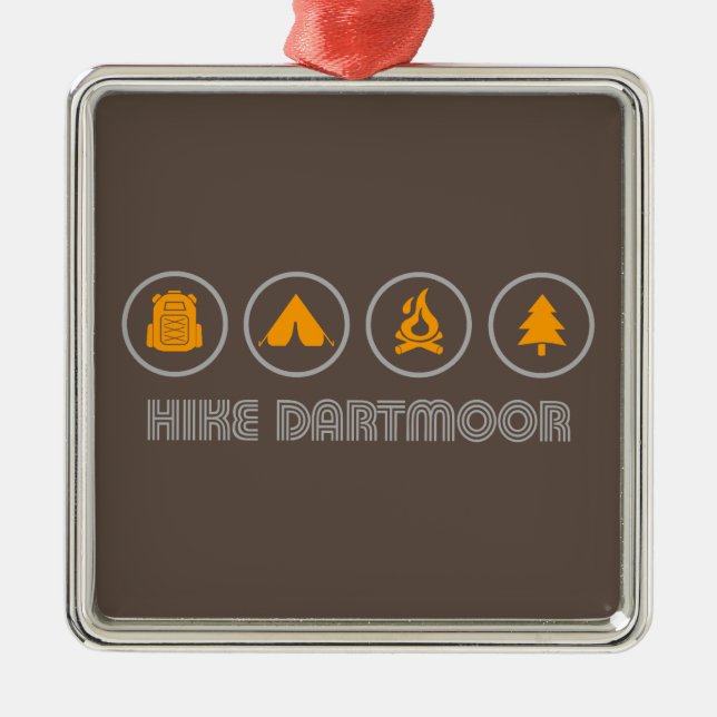 Hike Dartmoor National Park Metal Ornament (Front)