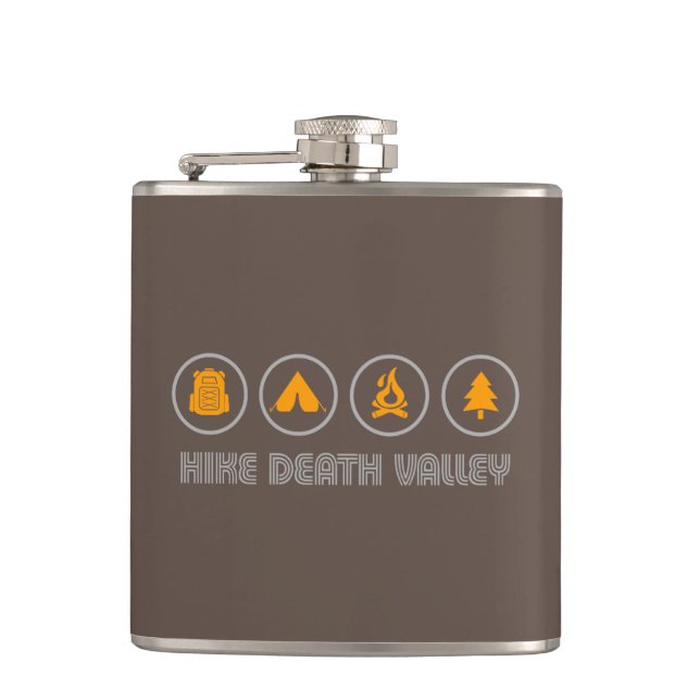 Hike Death Valley National Park Flask (Front)