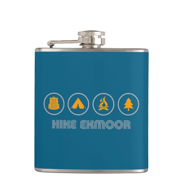 Hike Exmoor National Park Flask (Front)