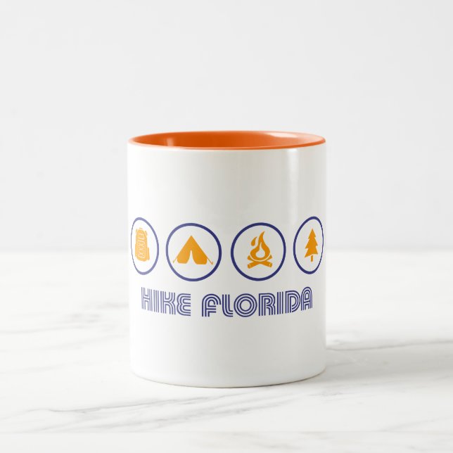 Hike Florida Two-Tone Coffee Mug (Center)