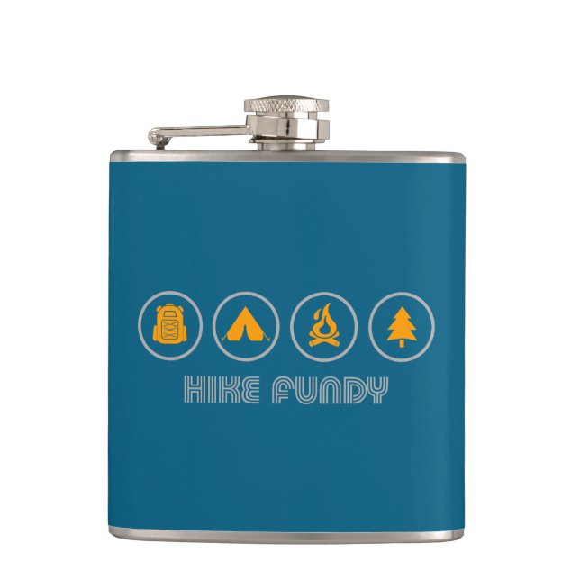 Hike Fundy National Park Flask (Front)