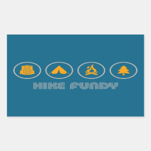 Hike Fundy National Park Rectangular Sticker