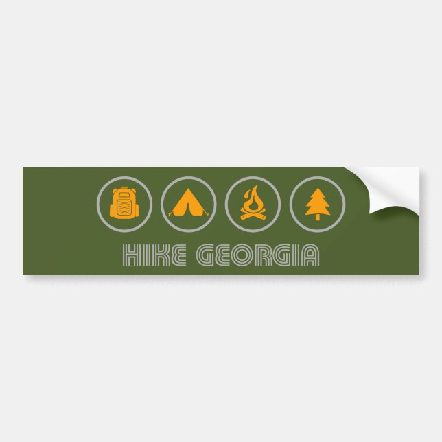 Hike Georgia Bumper Sticker (Front)