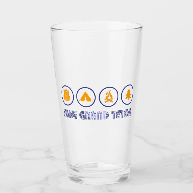 Hike Grand Teton National Park Glass (Front)