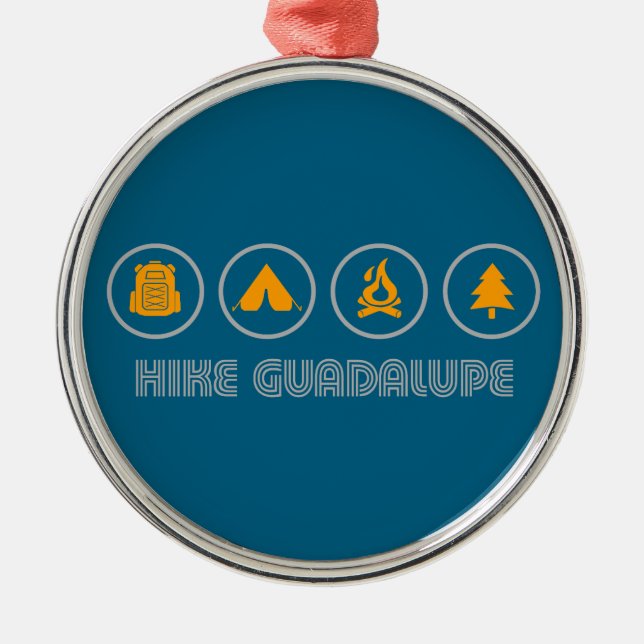 Hike Guadalupe Mountains National Park Metal Ornament (Front)