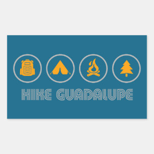 Hike Guadalupe Mountains National Park Rectangular Sticker