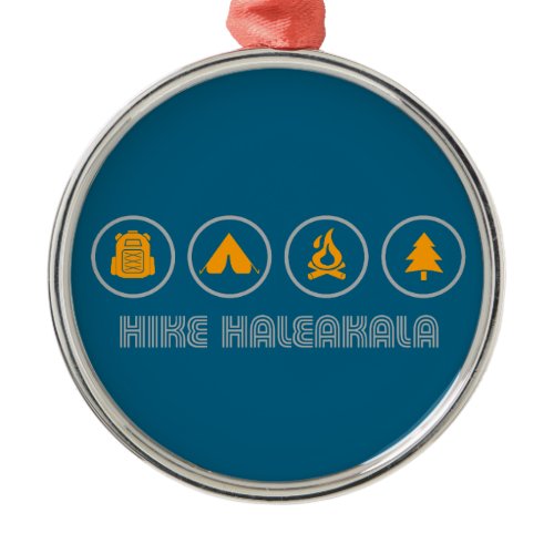 Hike Haleakala National Park Metal Ornament