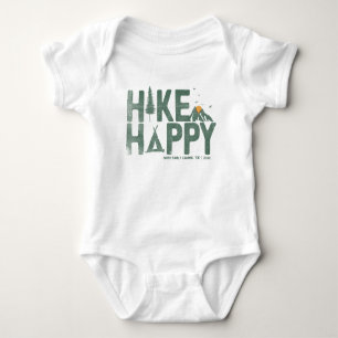 Hike Happy Camper Hiker Hiking Family Personalized Baby Bodysuit